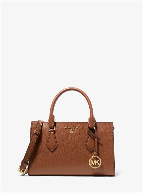 Michael Kors Valerie Small Pebbled Leather Satchel 